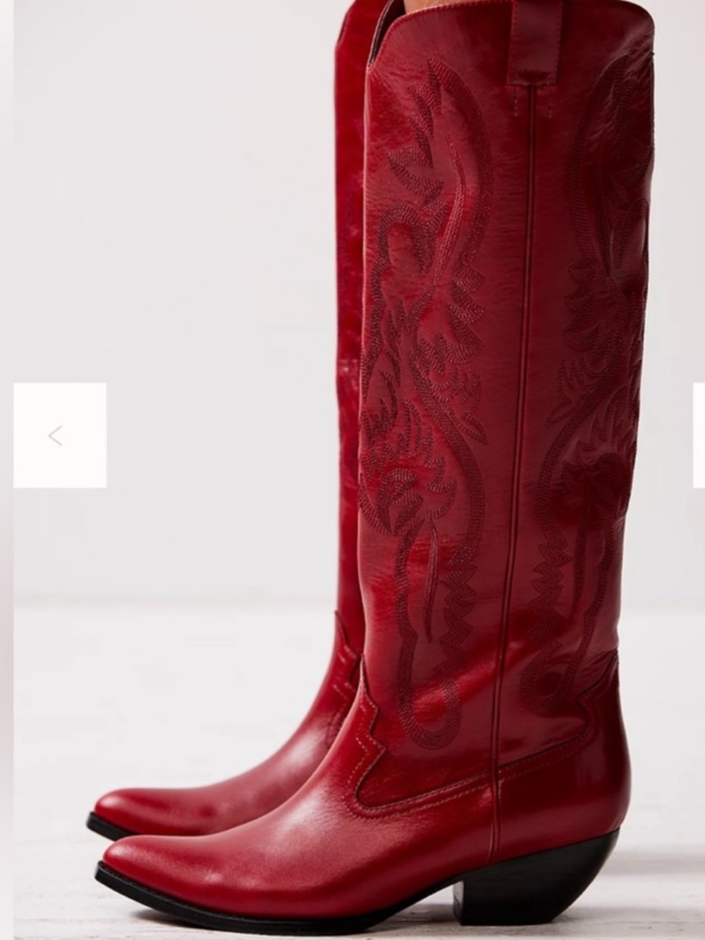 Jeffrey Campbell Red Over-the-Knee Western Riding Boots 🔥🔥 Size 9